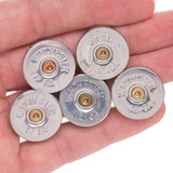 LS - 12 Gauge Bullet Magnets - Nickel - 5pcs - Lucky Shot Europe