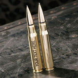LS - Bullet Twist Pen 50 Cal - Brass - Lucky Shot Europe