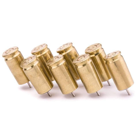 LS - Push Pins - 9mm - Brass (8 pcs) - Lucky Shot Europe