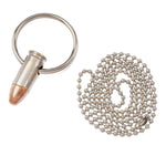 LS - Bullet Keychain - 9mm Nickel - Lucky Shot Europe