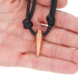 LS - Paracord Necklace - .308 - Black - Lucky Shot Europe